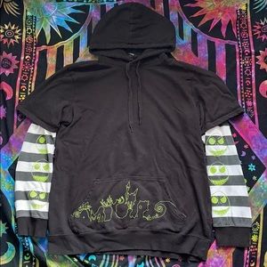 The Nightmare Before Christmas Striped Hoodie